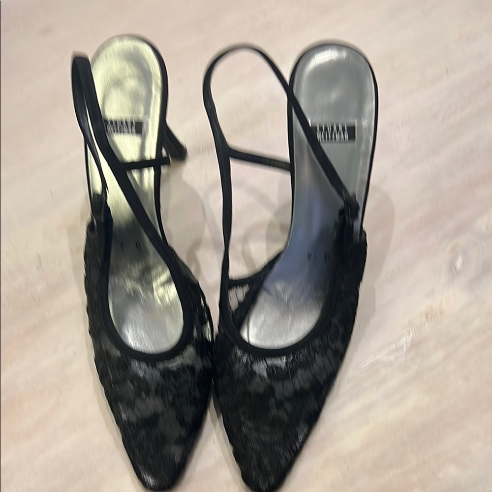 Elegant Black Slingback Heels